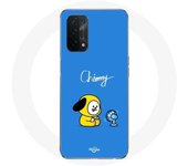 Coque pour Oppo A54 5G Bangtan BTS BT21 Chimmy Jimin Fond Bleu