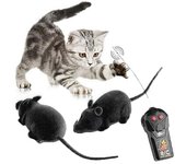 Ratón de peluche con control remoto inalámbrico eléctrico, juguete para el Día de los Inocentes, regalo para niños