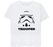 Star Wars Boys Stormtrooper Cotton T-Shirt 9-11 Years blanco