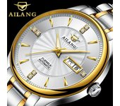 AILANG Reloj Mecánico Completamente Automático para Hombres Calendario Luz Nocturna Reloj de Tendencia de Moda Impermeable