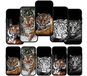 Funda para teléfono con diseño de tigre de África y pastizales para iPhone 15, 14, Xiaomi Redmi Note 13, 12, 11, 10 Pro Max, X, 8, 9 XR, Samsung Galaxy S24, S23, A15, 13C, Huawei y OPPO for OPPO A54 5G crudo