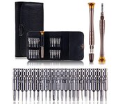 25 in1 Precision  Screwdriver torx  precision hand screwdrivers tool set for mobile phones bits for screwdriver MultiTools watch clamp