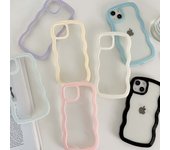 Funda de teléfono ondulada 2 en 1 para Iphone 14 Pro Max 6 6s 7 8 Plus Xsmax X Xr 11 12 Promax 13 a prueba de golpes Ins Jane for iphone 14promax