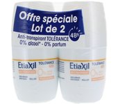 Etiaxil Anti-Transpirant - Roll-On - Aisselles - Tolérance - 50 ml - Lot de 2