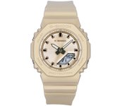 Casio Reloj analógico digital G-Shock de cuarzo con correa de resina de base biológica y esfera de oro rosa GMA-P2100ST-9A 200 m para mujer oro rosa