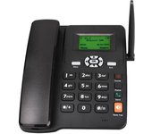 Teléfono inalámbrico Soporte telefónico de escritorio GSM 85090018001900MHZ Tarjeta SIM dual 2G Inalámbrico fijo US Plug negro