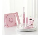 Set de 5 accesorios de belleza Hello Kitty de KAI (rizador de pestañas, pinzas, peine para rímel, espejo, afeitadora eléctrica sónica), Cosmética coreana