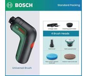 Cepillo de limpieza eléctrico Bosch, herramienta eléctrica multifuncional, cepillo universal de 6 cabezales