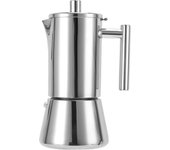 Cafetera italiana de inducción de acero inoxidable 304 de 6 tazas para cocina, ideal para fiestas en casa L(for 6.5-9kg)
