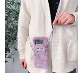 Funda para Samsung Z Flip 4, funda plegable con diseño de monstruo morado y cordón para Samsung Z Flip 3 Flip4, carcasa trasera rígida a prueba de golpes con piel de invierno For Z Flip 3