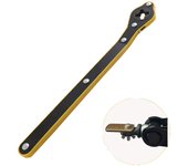 Llave de trinquete de metal que ahorra mano de obra, resistente, duradera, diseño de balancín, llave de trinquete, adaptador de llave