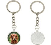 English setter, Lawerack, Laverack - keychain in a box, own photo, keychain pendant from Art-Dog brand plata