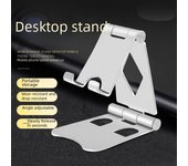 Soporte de escritorio plegable de aleación de aluminio para teléfonos móviles y tabletas negro