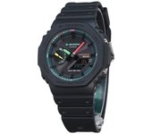 Casio Reloj para hombre G-Shock Analog Digital Smartphone Link Multi Fluorescent Accents Series Tough Solar GA-B2100MF-1A 200M negro