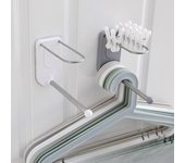Perchero de almacenamiento de ropa multifuncional de gran capacidad, sin costuras, con gancho para colgar en la pared del baño