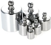 Juego de pesas de calibración de precisión, 6 uds., 5g, 10g, 2x20g, 50g, 100g, Total 200g con