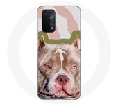Coque pour Oppo A74 5G Chien de Pitbull marron