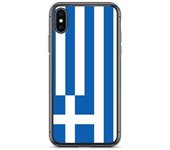 Coque pour iPhone - PIXELFORMA - iPhone XS - Drapeau de la Grèce - Sopa de silicona - Design léger