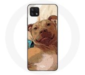 Coque pour Samsung Galaxy A22 5G American Pit Bull Terrier Marron