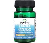 Swanson, Atención enfocada Alpinia galanga, sin cafeína, 300 mg, 30 cápsulas