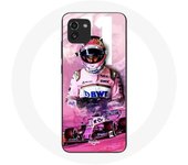 Coque Samsung Galaxy A03 Formule 1 Sergio Pérez Pilote de F1 Rose