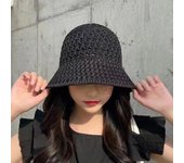 Sombrero de pescador con visera corta, transpirable, hueco, con protección solar, de color liso, con cúpula, anti-UV