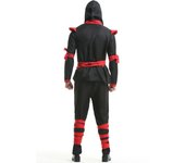 Disfraz de samurái masculino de Halloween M-XL, disfraz de ninja, disfraz de guerrero invisible de Naruto, uniforme M negro