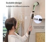 Cepillo de limpieza eléctrico inalámbrico para baño, ventana, cocina, automóvil, máquina de limpieza giratoria multifuncional para el hogar