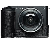 Estuche de media carcasa original TP negro para SONY VLOGCAM ZV-E1 negro