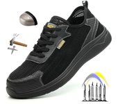 Nuevas botas todo en uno para hombre, zapatos de trabajo, zapatillas antigolpes, zapatos de seguridad, zapatos transpirables a prueba de pinchazos para mujer, zapatos indestructibles 40