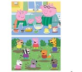 Puzzle 2 x 25 piezas - EDUCA - Peppa Pig - Dibujos animados y cómics - Menos de 100 piezas