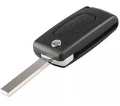 Carcasa de llave de control remoto Peugeot Citroën 407 308 3008 C4 C5 Picasso 3 botones luz CE0523 HU83
