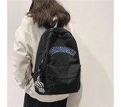 Mochila escolar para mujer, mochila de lona para estudiantes de secundaria y secundaria, mochila para mujer blanco