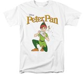 Peter Pan Camiseta de flauta de pan para hombre M blanco