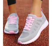 Zapatillas deportivas blancas de moda para mujer, zapatillas deportivas transpirables, zapatillas deportivas para mujer, zapatillas deportivas informales para mujer 35 blanco