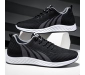 Zapatillas deportivas para hombre, nuevas zapatillas transpirables de moda para correr, estilo coreano, con cordones, ligeras y casuales. 39
