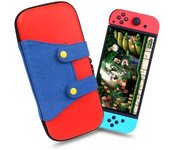 Estuche de transporte Mario Hard Shell para consola Nintendo Switch Rojo