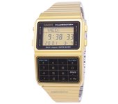 Reloj para hombre Casio Digital con banco de datos de acero inoxidable multilingüe DBC-611G-1DF DBC611G-1DF oro