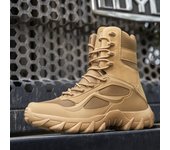 Nuevas botas militares para hombre, ligeras, altas, para exteriores, para montañismo, cálidas y transpirables 39 negro