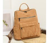 Mochila de PU para mujer, mochila escolar de gran capacidad, mochila de viaje ligera negro