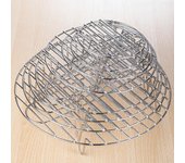 Rejilla vacía para horno microondas, parrilla de acero inoxidable, chasis alto, soporte para estante frito, freidora de aire, accesorios de cocina, barbacoa