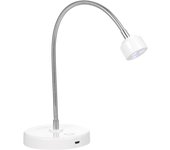 Lámpara de uñas LED UV, secador de uñas de esmalte de Gel, lámpara de curado de pegamento para uñas, luz UV de ángulo ajustable de 360 ​​grados blanco