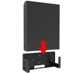 Soporte de metal resistente para montaje en pared, práctico soporte para juegos con gestión de cables para Xbox One X