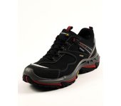 Zapatillas de entretiempo Grisport 11919 40 nobuck negro-rojo 40
