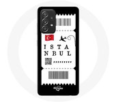 Coque pour Samsung Galaxy A52 Billet d'avion Istanbul Turquie