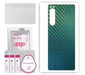 Adhesivo protector trasero apgo compatible con Sony Xperia 5 IV, lámina de vinilo - Patrón Carbono Camaleón CAKA1