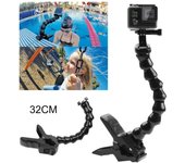 Clip de montaje de abrazadera flexible de mandíbulas de brazo serpentino + cuello para Gopro Hero 9/8/7/6/5/4