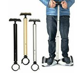 Mango de seguridad ajustable, soporte de control de puntal, manillar telescópico de aleación de aluminio para scooter, hoverboard, piezas de scooter de 6,5 pulgadas oro