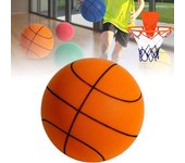 Balón de baloncesto de fácil agarre y rebote, de bajo ruido, para entrenamiento en interiores, baloncesto silencioso para deportes al aire libre 18CM verde
