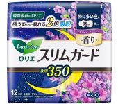 KAO Laurier SlimGuard Lavender Scent for Especially Heavy Nights 350 12cos (Quasi-drug) Laurier Slim Guard Napkin Slim Please replace it as needed dur